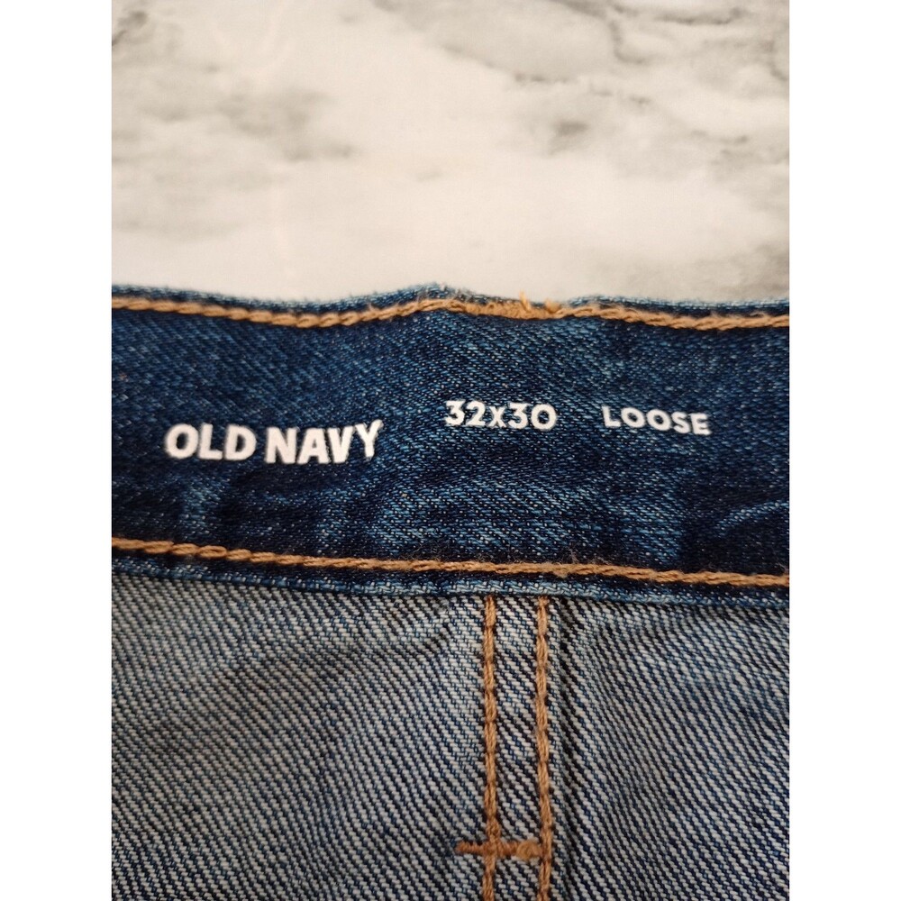 Old Navy Denim Jeans Loose Fit Size 32x30 - Picture 3 of 7